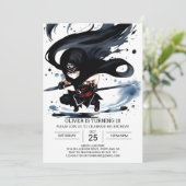 忍者武術アーツお洒落誕生日 招待状 (スタンド正面)