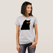 忍者猫は面白くない Tシャツ (正面フル)