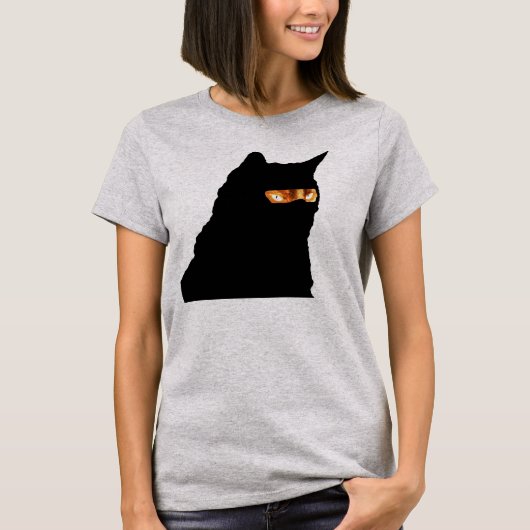 忍者猫は面白くない Tシャツ (正面)