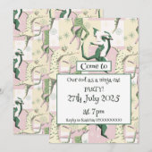 忍者猫アイスクリーム 招待状 (正面/裏面)