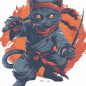 忍者猫ステルス シール (正面)