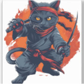 忍者猫ステルス シール (正面)