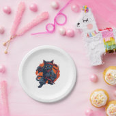 忍者猫ステルス ペーパープレート (パーティー)