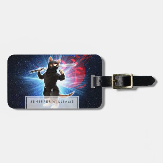 忍者猫宇宙。 ラゲッジタグ (正面横)