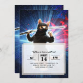 忍者猫宇宙。 招待状 (正面/裏面)