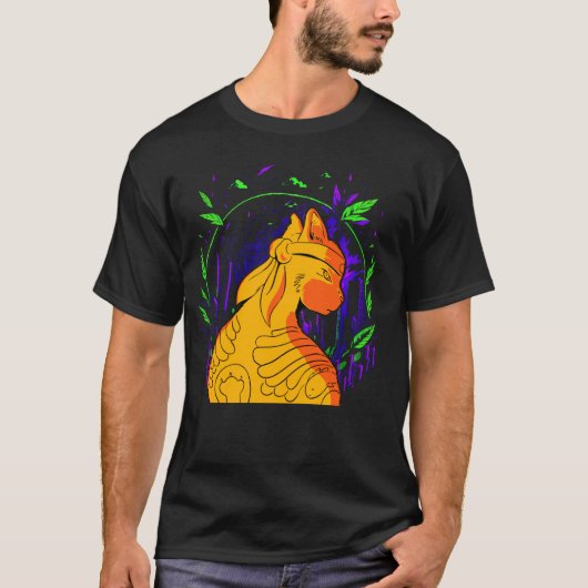 忍者猫戦士 楽しい Tシャツ (正面)