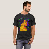 忍者猫戦士 楽しい Tシャツ (正面フル)
