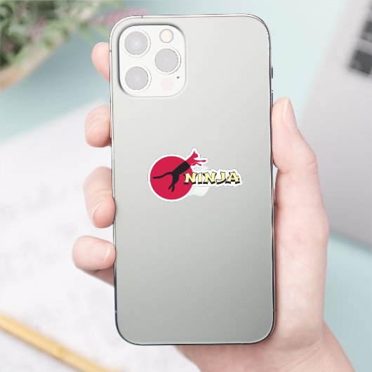 忍者猫 シール (スマートフォン)