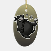 忍者猫 セラミックオーナメント (右)