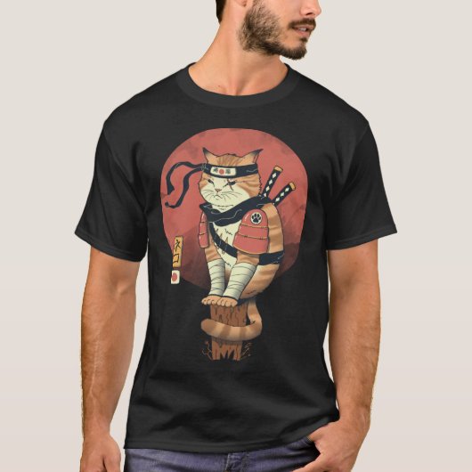 忍者猫 Tシャツ (正面)