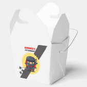 忍者空手の誕生日パーティーカスタムビーフボックス フェイバーボックス (オープン)