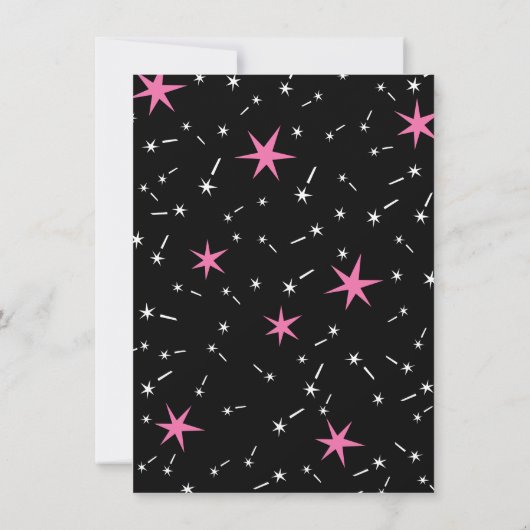 忍者空手ガールウォリアー誕生日パーティー 招待状 (裏面)