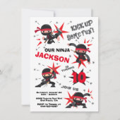 忍者空手戦士バースデーパーティー 招待状 (正面)