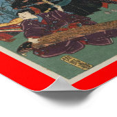 忍者絵画1853年頃の日本 ポスター (角)