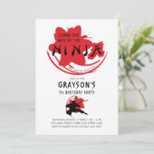 忍者誕生会の方法 招待状 (スタンド正面)