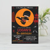 忍者誕生日の招待忍者戦士招待状 招待状 (スタンド正面)