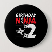 忍者誕生日パーティー – 誕生日忍者2 缶バッジ (正面)