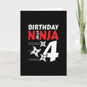 忍者誕生日パーティー - 誕生日忍者4 カード (正面)