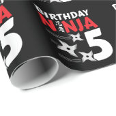 忍者誕生日パーティー – 誕生日忍者5 ラッピングペーパー (ロールコーナー)