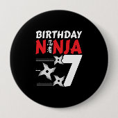 忍者誕生日パーティー – 誕生日忍者7 缶バッジ (正面)