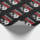 忍者誕生日パーティー – 誕生日忍者9 ラッピングペーパー (角)