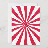 忍者誕生日招待状レッド忍者 招待状 (裏面)