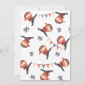 忍者誕生日招待状 | 忍者パーティー招待状 招待状 (裏面)