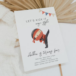 忍者誕生日招待状 | 忍者パーティー招待状 招待状