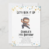 忍者誕生日招待状-忍者パーティー 招待状 (正面)