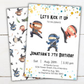 忍者誕生日招待状-忍者パーティー 招待状