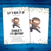 忍者誕生日招待状-忍者パーティー 招待状