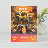 忍者誕生日招待状 招待状 (スタンド正面)