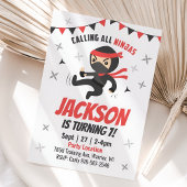 忍者誕生日招待状 招待状