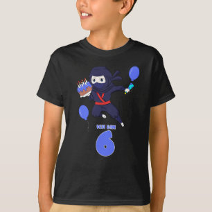 忍者誕生日6第6誕生日ボーイ漫画恋人 Tシャツ
