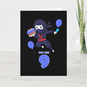 忍者誕生日9第9誕生日ボーイ漫画恋人 カード