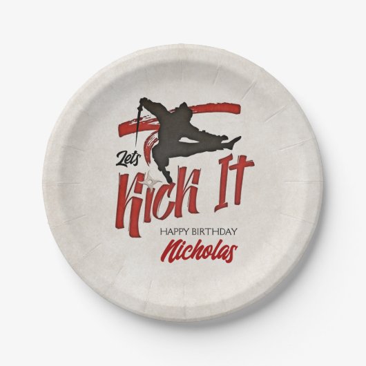 忍者誕生日 ペーパープレート (正面)