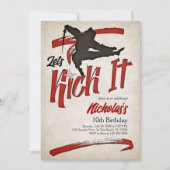 忍者誕生日 招待状 (正面)