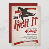 忍者誕生日 招待状 (正面/裏面)