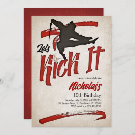 忍者誕生日 招待状