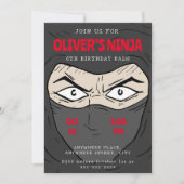 忍者誕生日 招待状 (正面)