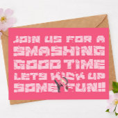 忍者誕生日、空手武術アーツ、キック 招待状