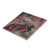 忍者赤死グラフィック抽象芸術アート タイル (側面)