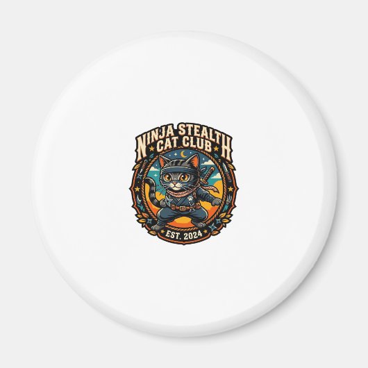 忍者隠密猫 ネコマム ギフトのアイデア - 忍者ステルス マグネット (正面)