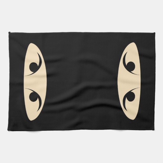 忍者顔 キッチンタオル (横)