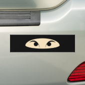 忍者顔 バンパーステッカー (車上)
