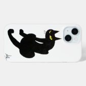 忍者黒猫ホワイト Case-Mate iPhoneケース (裏面 (横))