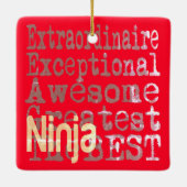 忍者 セラミックオーナメント (裏面)