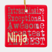 忍者 セラミックオーナメント (正面)