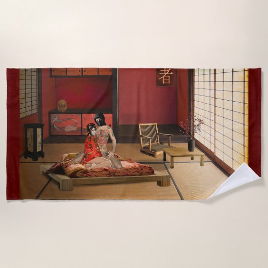 忍者 ビーチタオル (正面)