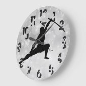 忍者 ラージ壁時計 (傾斜)